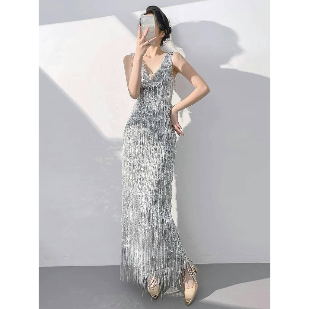 Elegant Tassel Wedding Reception Dress: Style That Captivates
