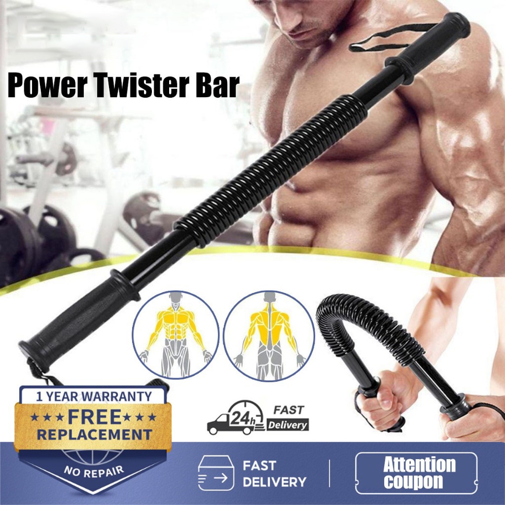 Spring Arm Strength Hand Gripper Power Twister Resistance Bend Bar for ...