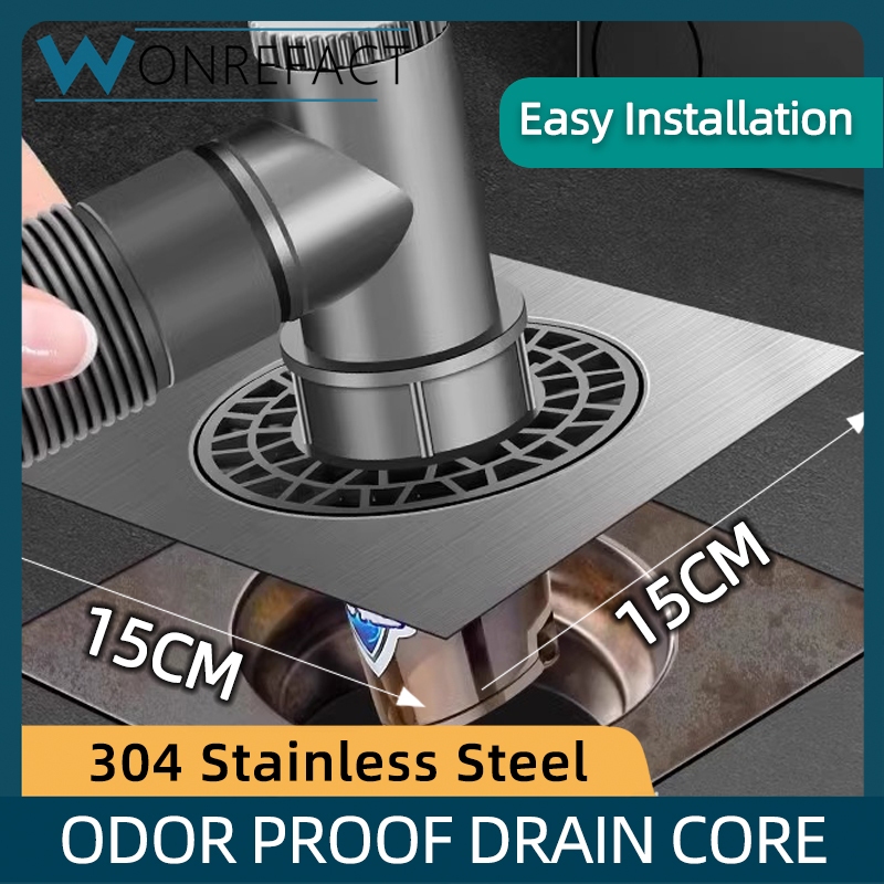 Stainless Steel Floor Drain Core 15cm*15cm Large Size Washing Machine ...
