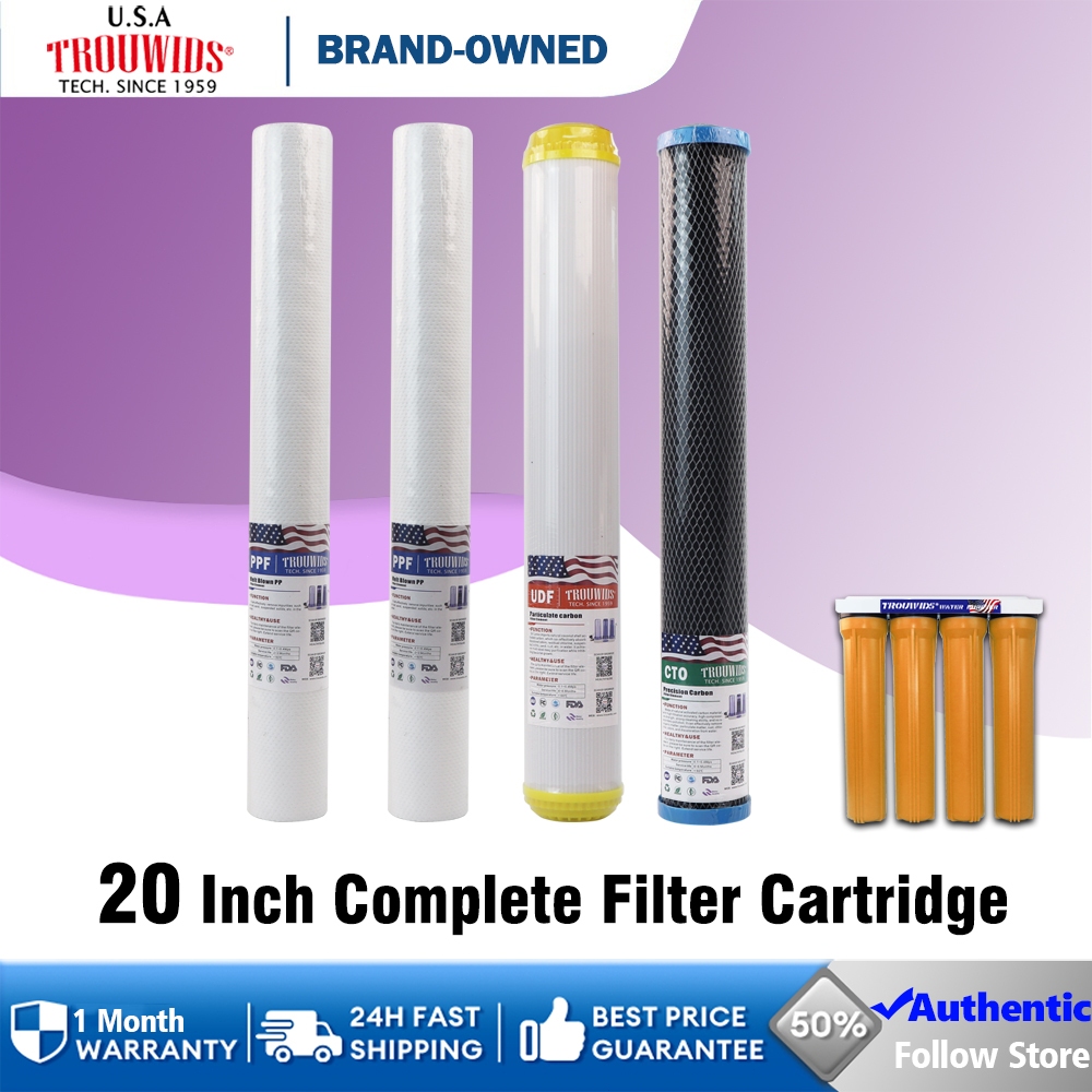 4 Stage Water Filter Replacement 20 Inch Cartridge For Kitchen | Shopee ...