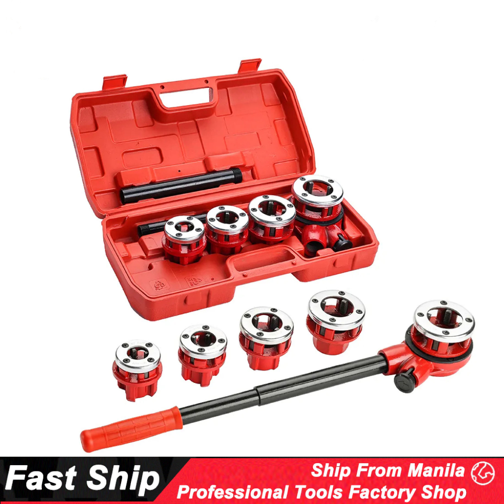 4pcs Dies Pipe Threading Kit 1/2" 3/4" 1" 1-1/4" Pipe threader plumber ...
