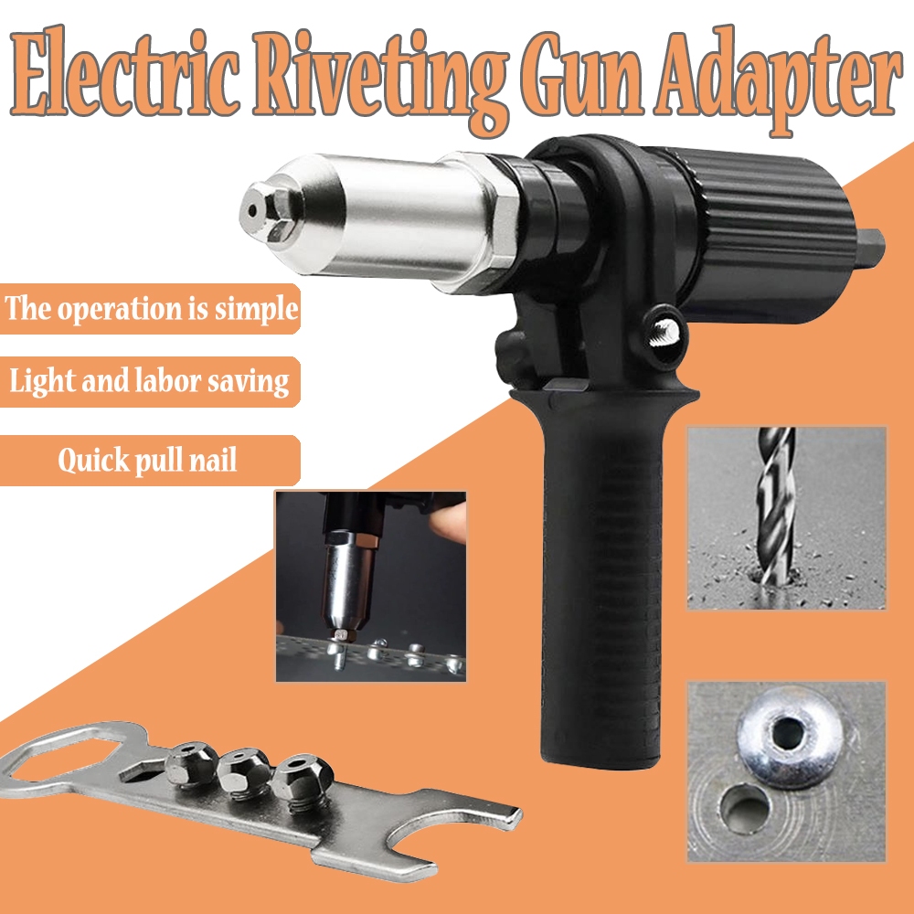Electric Riveter Drill Rivet Machine Riveting Drill Adapter Spot Rivet ...