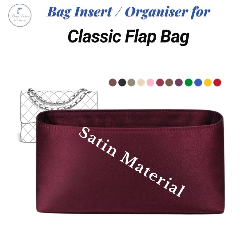 Bag Lover | Satin Bag Insert For CF Classic Flap Bag Organiser Bag ...