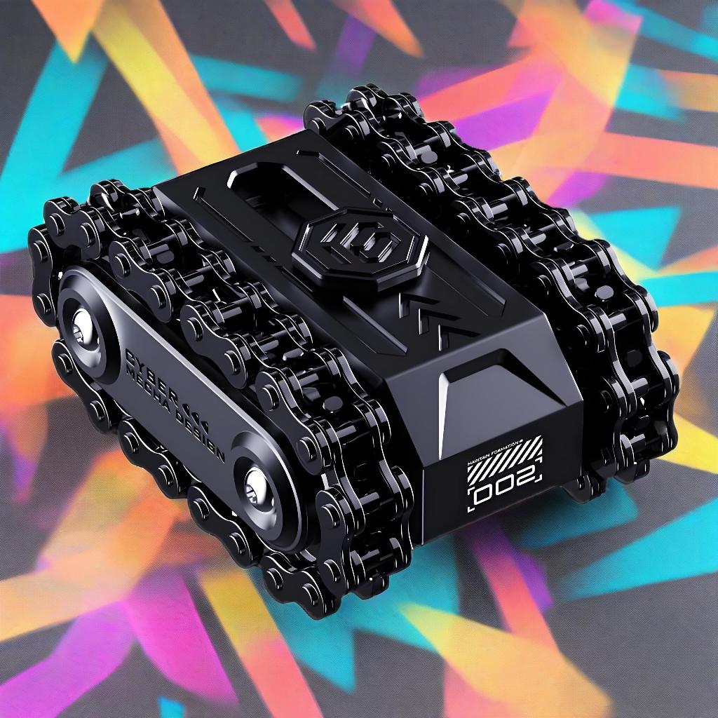 Tank EDC handheld stress-relieving toy chain teeth Magnetic push plate ...