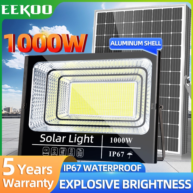 EEKOO Outdoor solar light waterproof Ip67 with solar panel 1000 watts ...