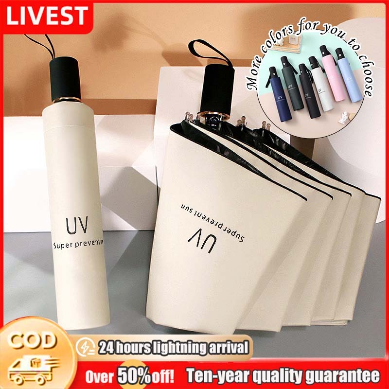 UV Umbrella Foldable Automatic Umbrella Sunscreen Umbrella Anti ...