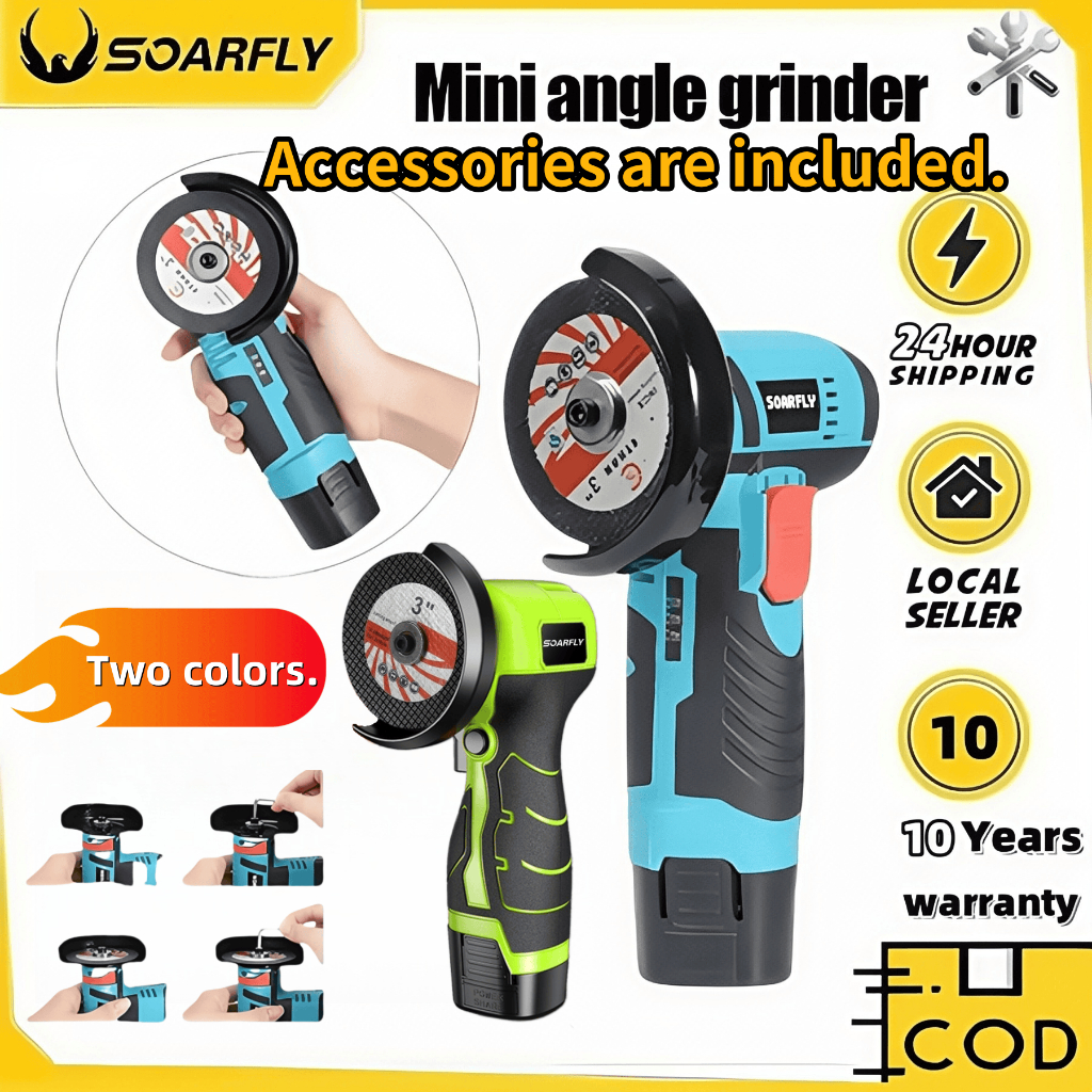 【Free Gift】Mini Angle Grinder Cordless Angle Grinder Brushless Polisher ...
