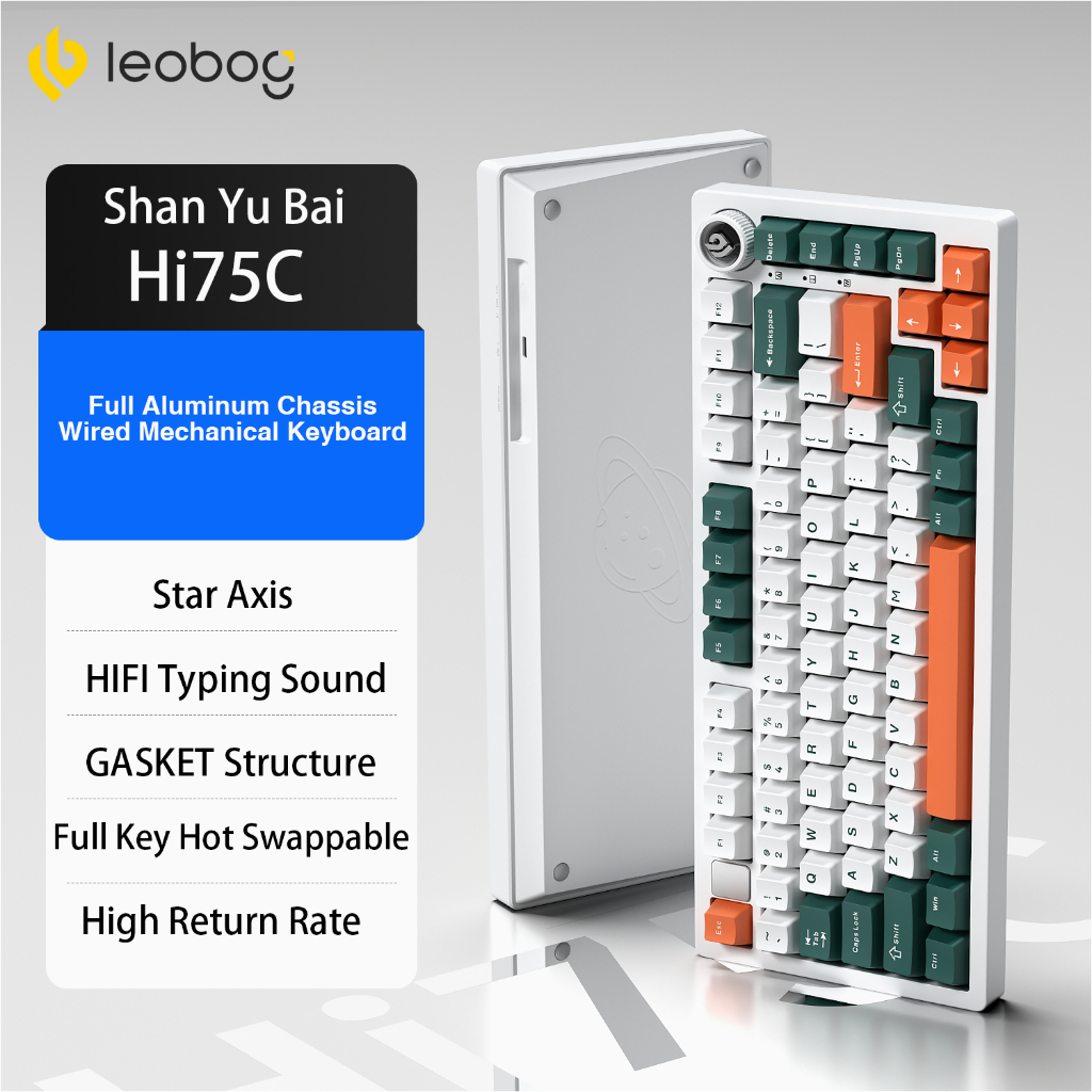 AULA LEOBOG Hi75C PRO Customized Mechanical Keyboard 81 Keys 2.4G ...