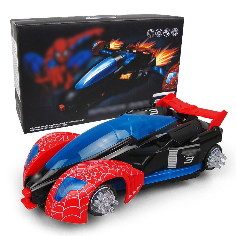 Electric Toy Car Can Glow And Transform Spider-Man Racing Four-Wheel ...