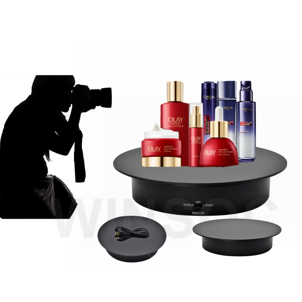 Rotating Display Stand 238mm for 5kgs 360 spin turntable two speeds ...
