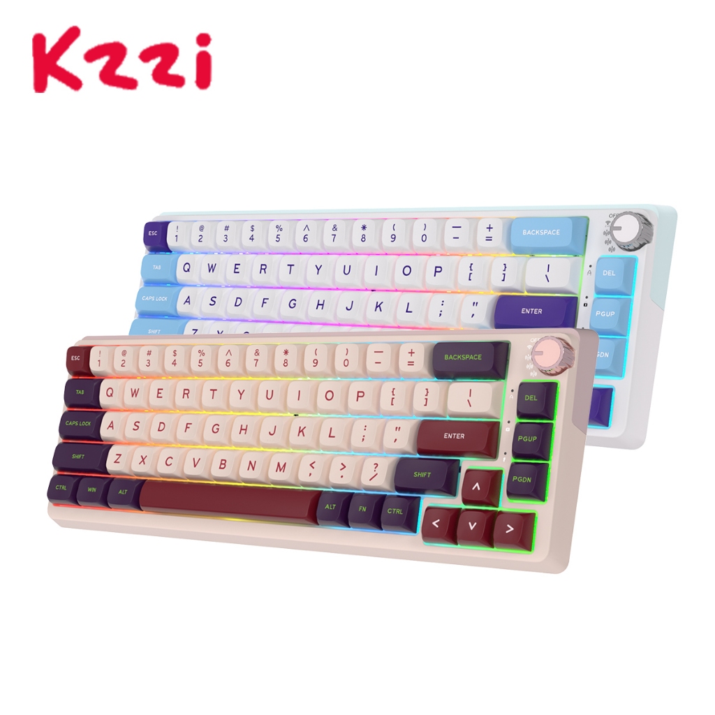 KZZI K68 Pro 67 Key Gasket Structure Three-Mode Bluetooth Wireless With ...