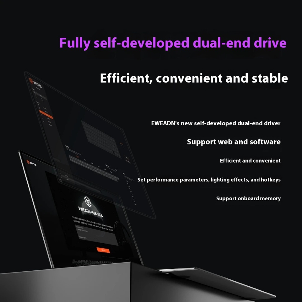 EWEADN Deep 68/80 Magnetic Keyboard Hot swappable RGB RT0.01 8K Custom ...