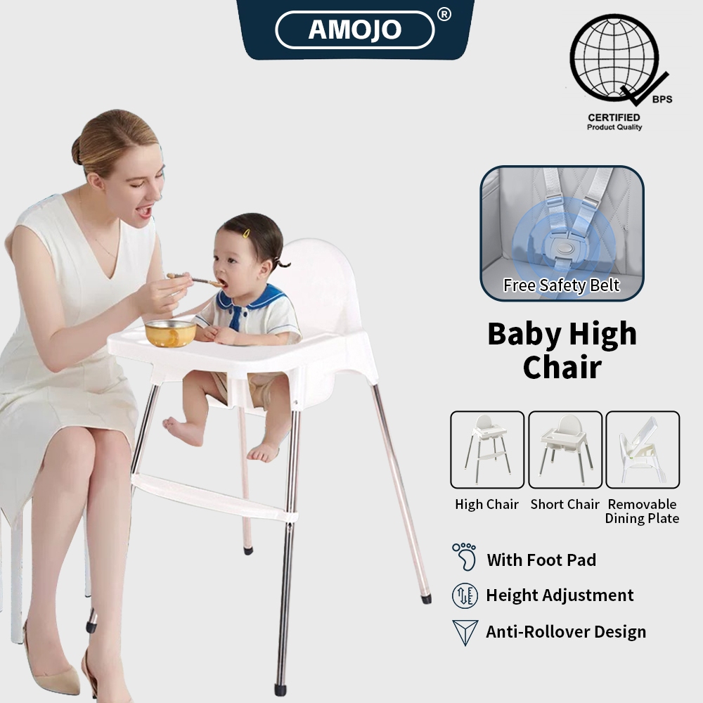 High Chair Booster Seat For Baby Dining FeedingAdjustable Height