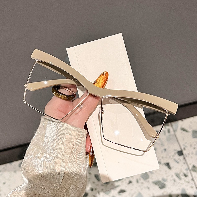Women Oversized Square Glasses Frames Casual Blue Light Blocking ...