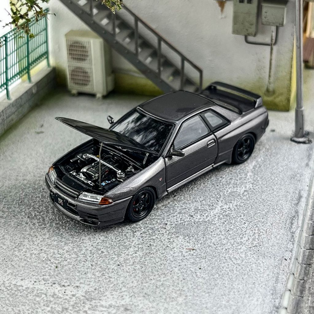 FH 1 64 Gray Skyline GTR R32 Nismo S-Tune Sports Model Diecast Collect ...