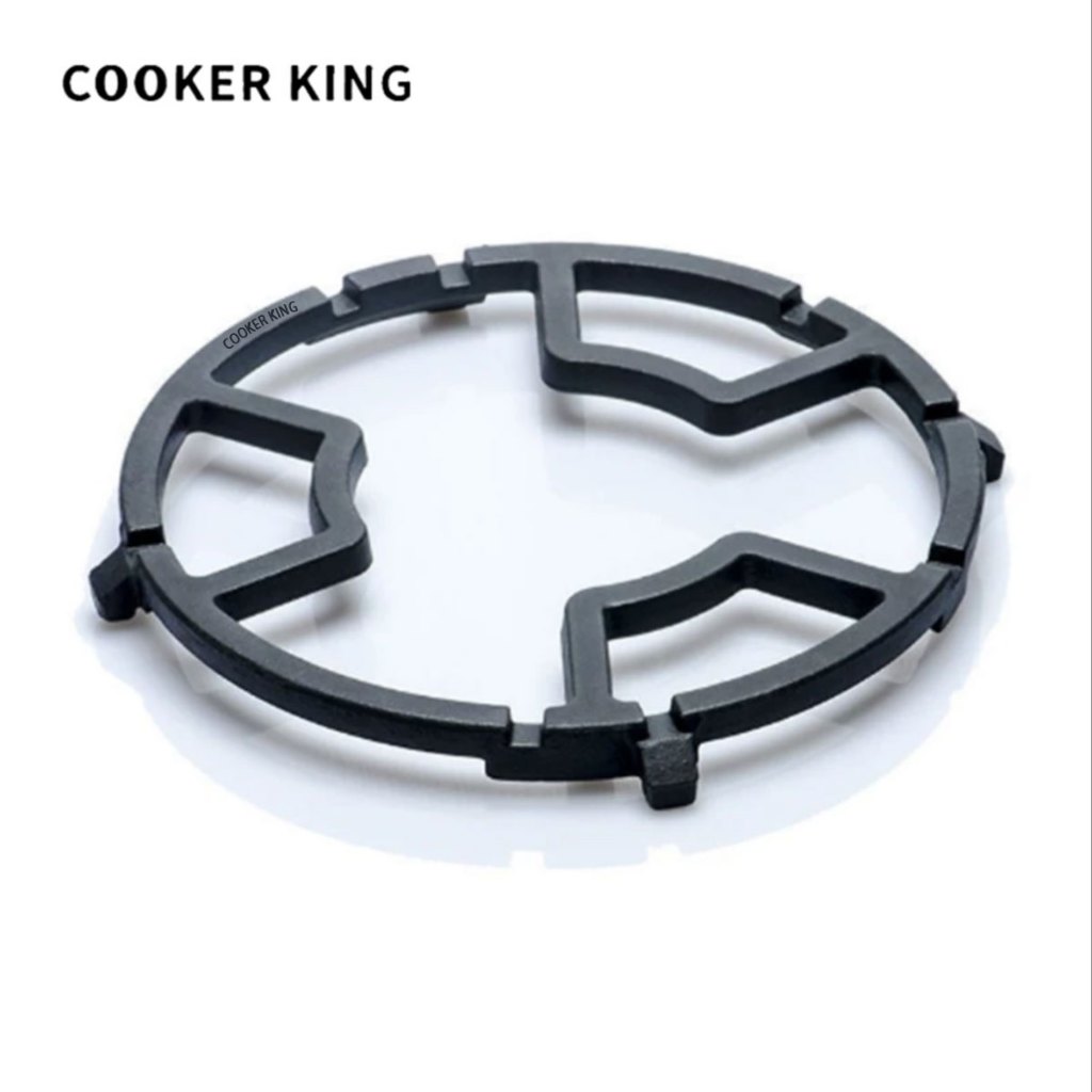 COOKER KING Gas non-slip stove rack Cast Iron Wok Support Rack Burner ...
