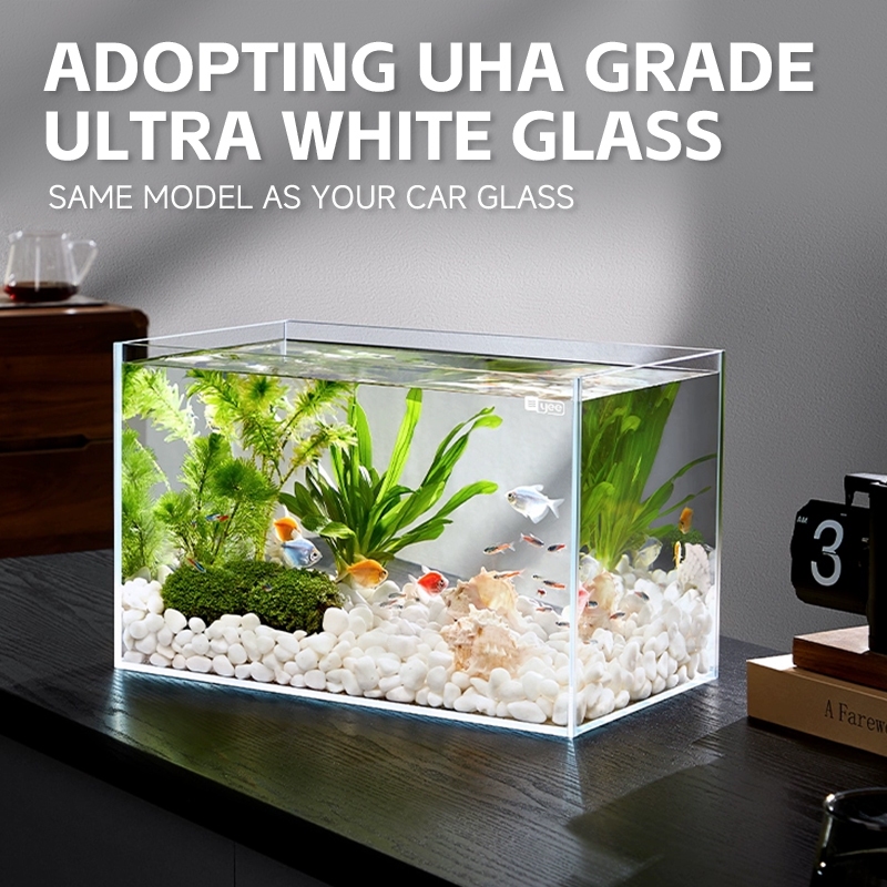 Aquarium Glass Fish Tank Easy to Maintain Ultra Clear Borderless ...