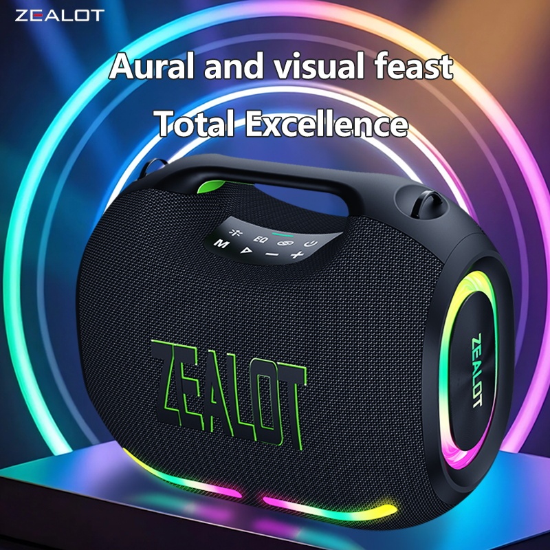 ZEALOT ZE01 120W Bluetooth Speaker Portable Outdoor Wireless Speakers  24000mAh Playtime Party Music Player