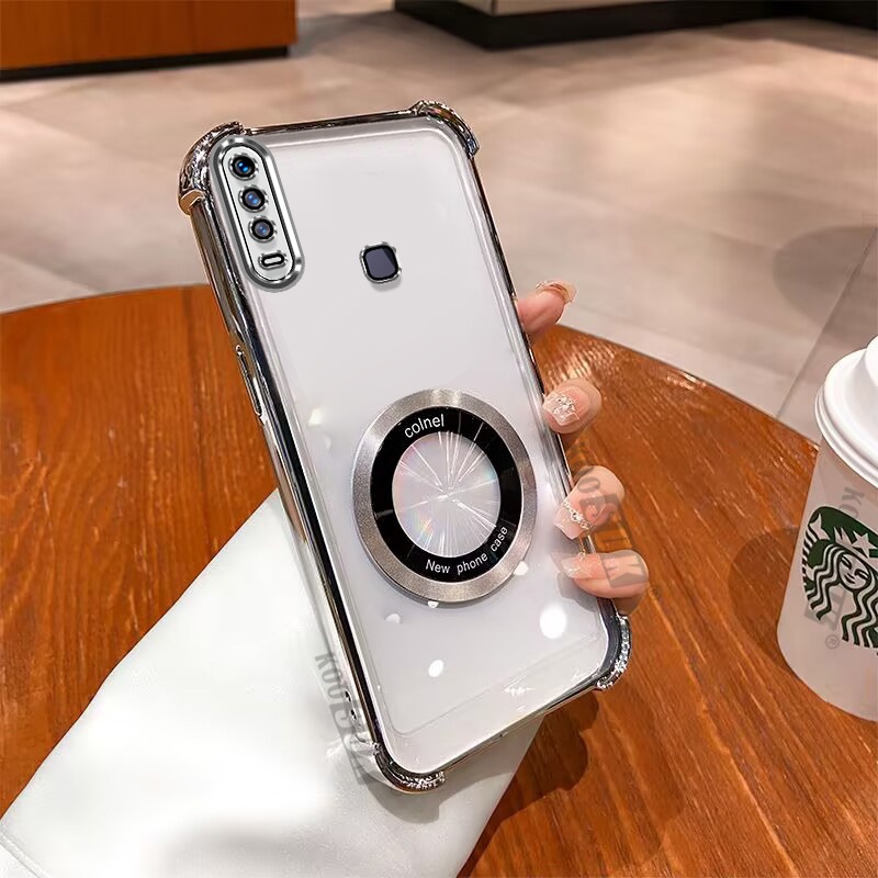 Transparent Case For Vivo 1901 1902 1904 1906 1916 Heat dissipation  Magnetic Soft Phone Casing Back Cover