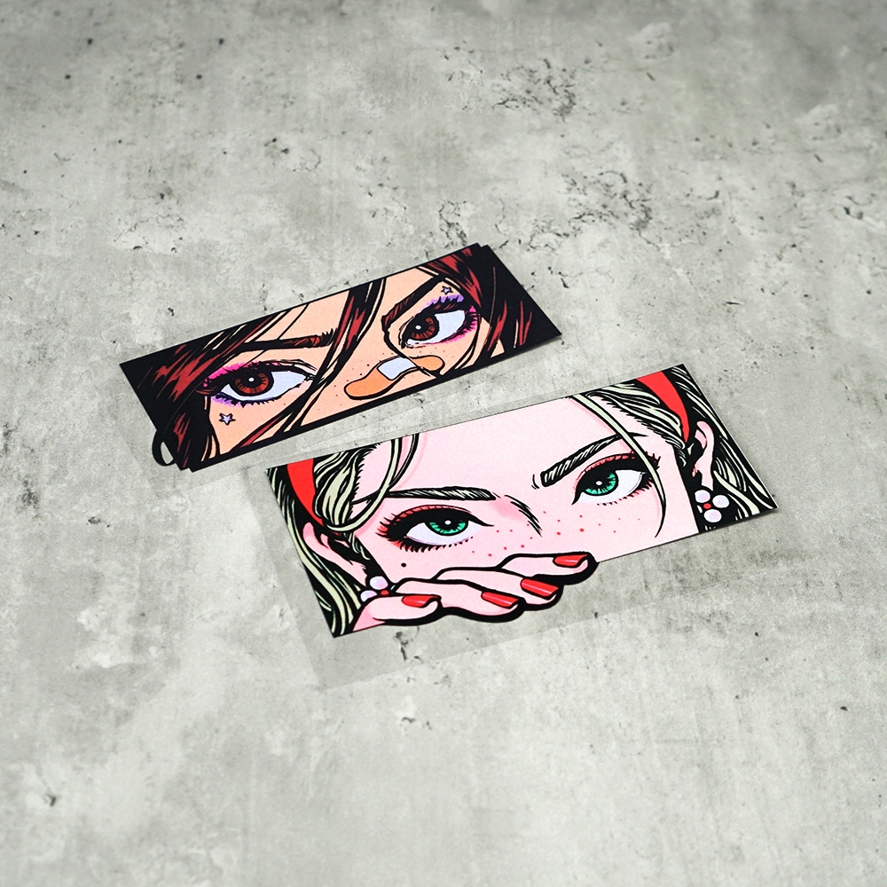 JDM Reflective Stickers Two-Dimensional Beauty Reflective Stickers ...