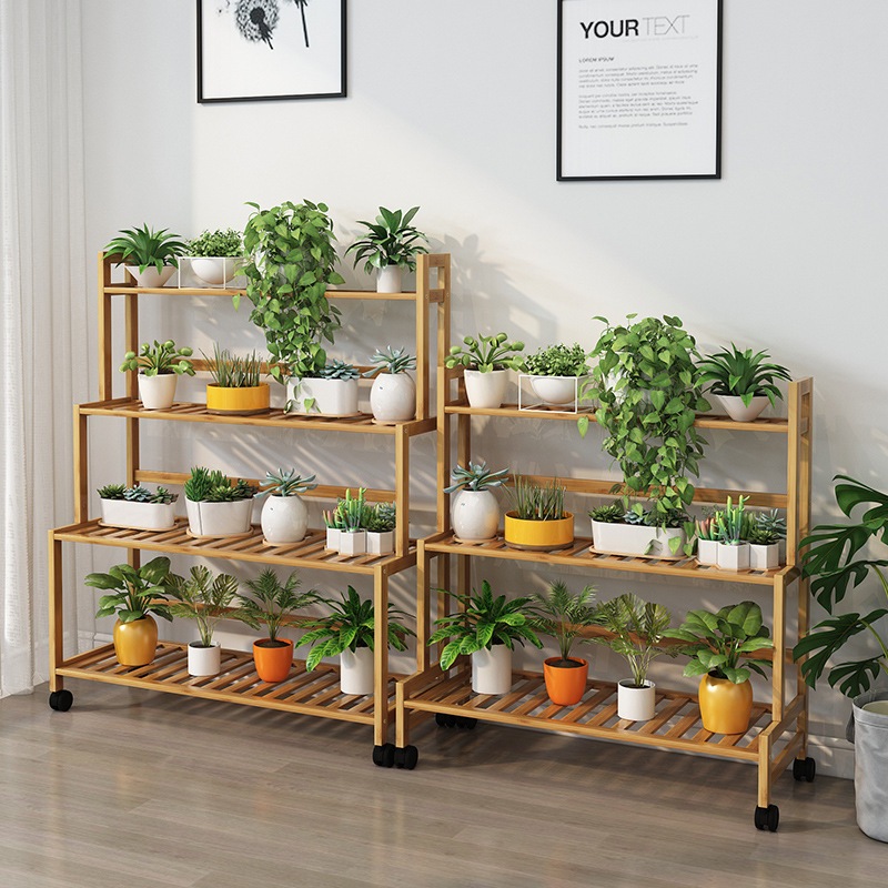 Tiered Plant Stand - Multi-Level Flower Shelf for Indoor/Outdoor Decor ...