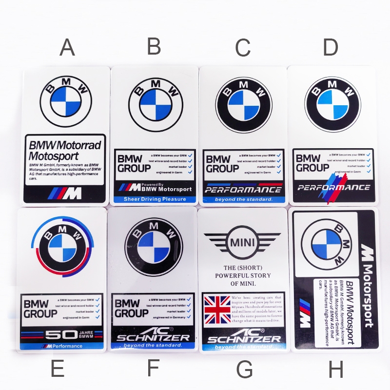 1 x Aluminum BMW Motorsport MINI Performance Logo Car Auto Decorative ...