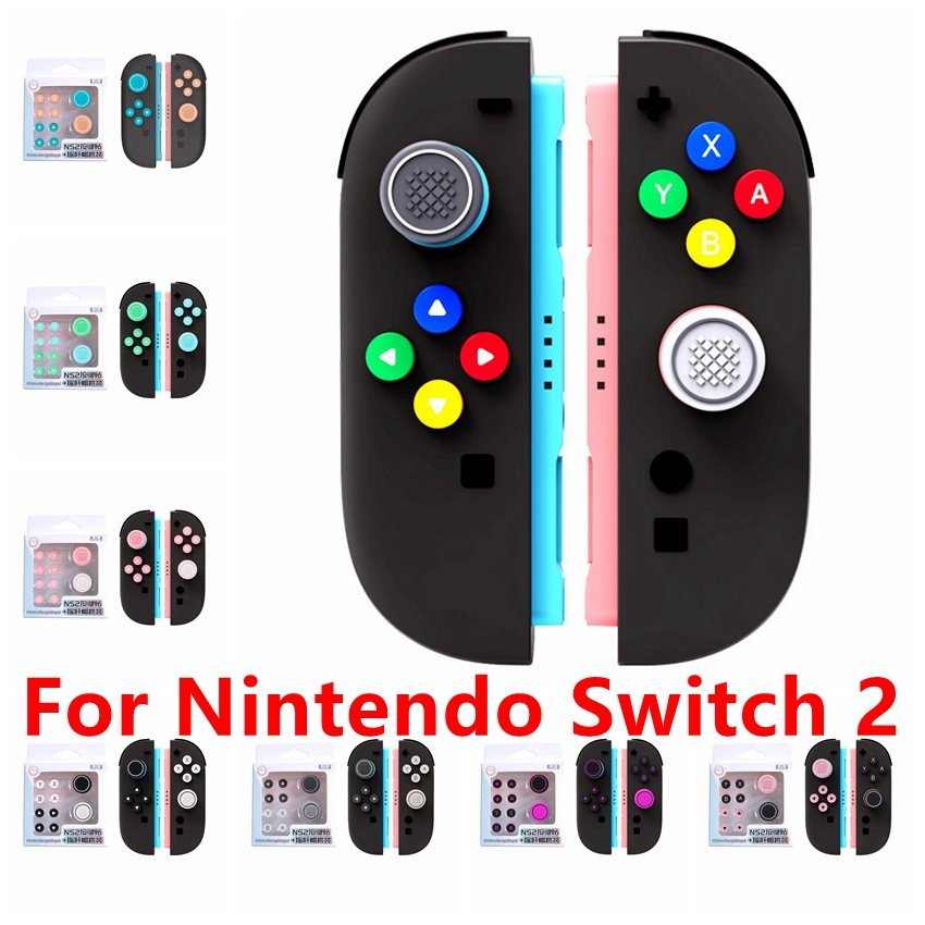 D-Pad Button Caps Silicone Thumb Grips Set ABXY Buttons Sticker ...