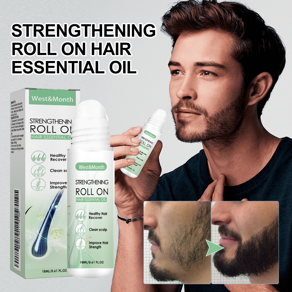 18ml Hair Growth Roll-On Hair Treatment, Roller Thick Hair Essential ...