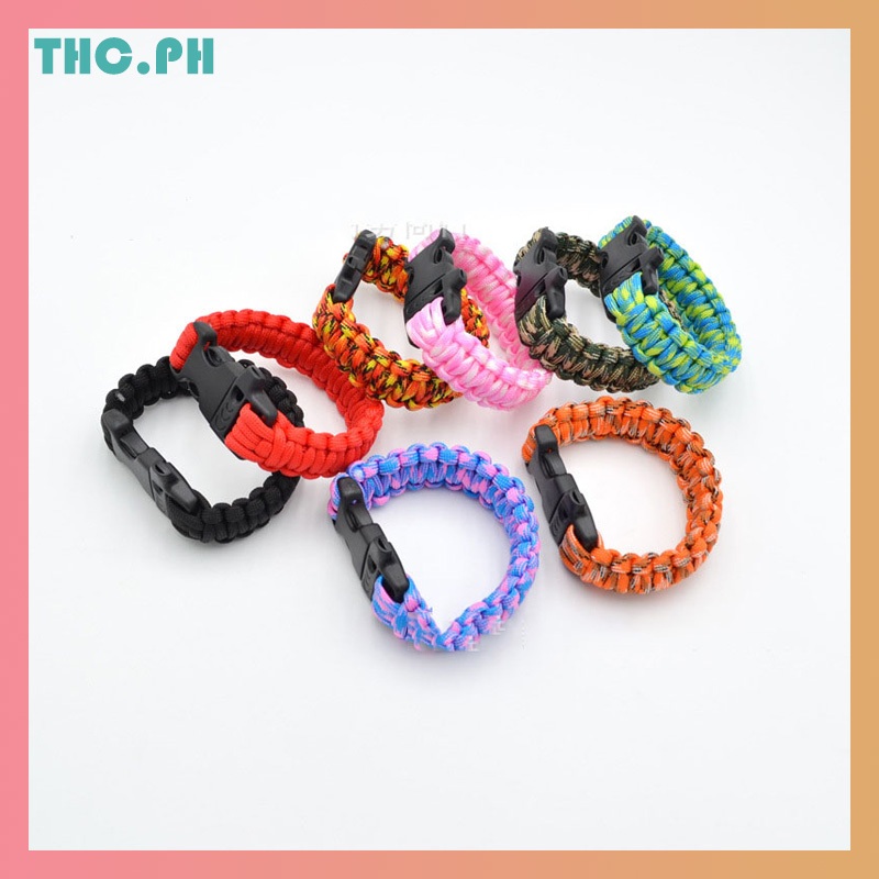 Outdoor hand rope bracelet woven seven core umbrella rope survival ...