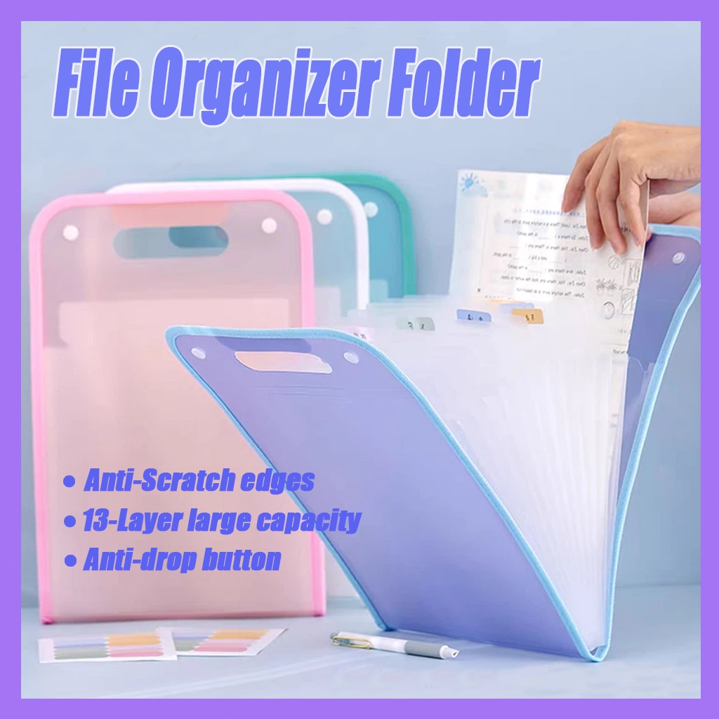 File Organizer Folder Document Storage Test Paper Folder Waterproof ...