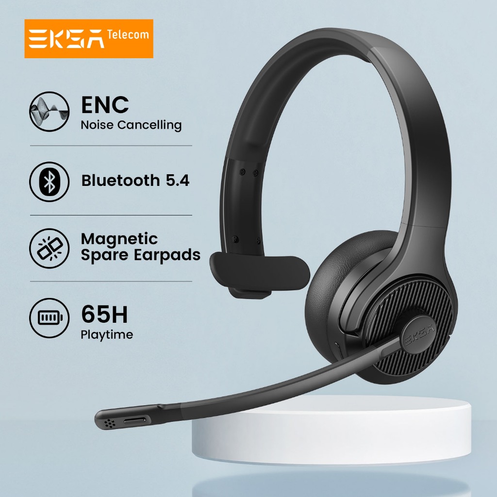 Logitech H820e Mono Wireless Headset met een bereik van 100 meter