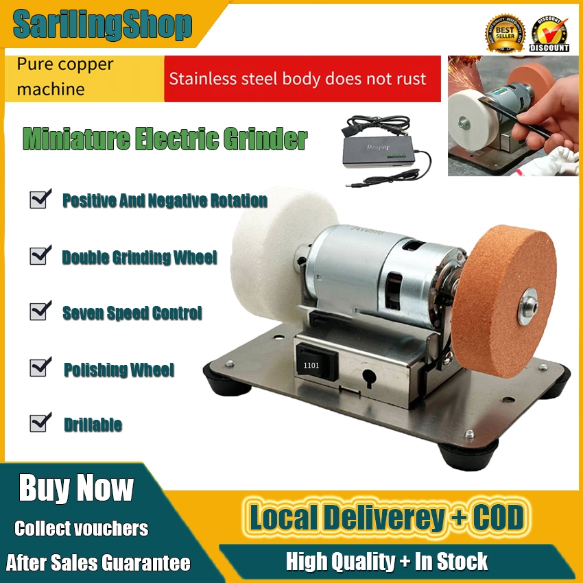 ⭐️Local Delivery⭐️Heavy Duty Electric Grinder Dual 120/180 Grit Wheels ...