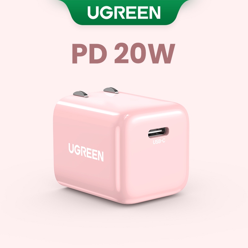 UGREEN 20W Mini PD Charger Foldable Type C Fast Wall Charger Adapter ...