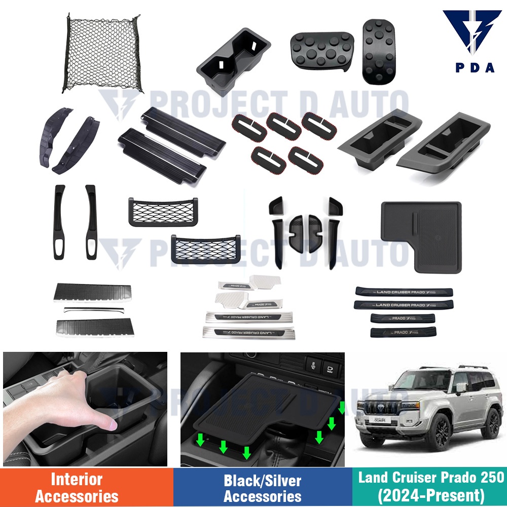 Toyota Land Cruiser Prado LC250 (2024-Present) Door sill strip Storage ...