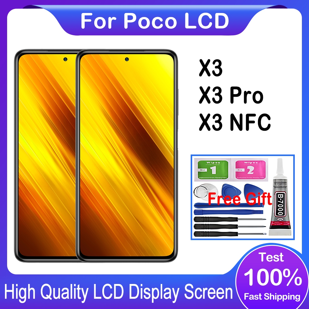For Poco X3 X3 Pro X3 NFC LCD Display Touch Screen With Frame ...