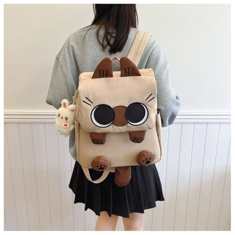 Purple Misfit Cats Backpack