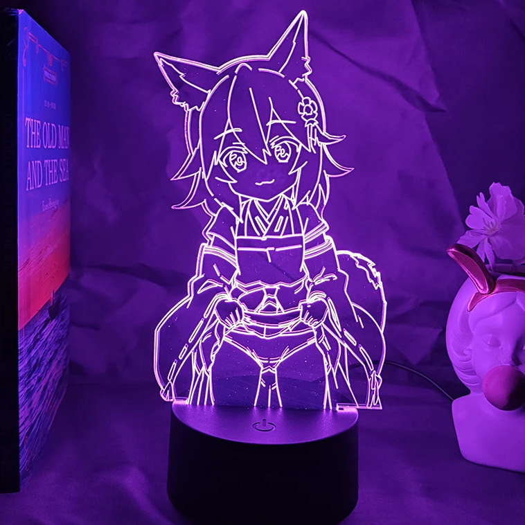 Sewayaki Kitsune no Senko-san LED 3D Lamp Acrylic Illusion Kawaii Anime ...