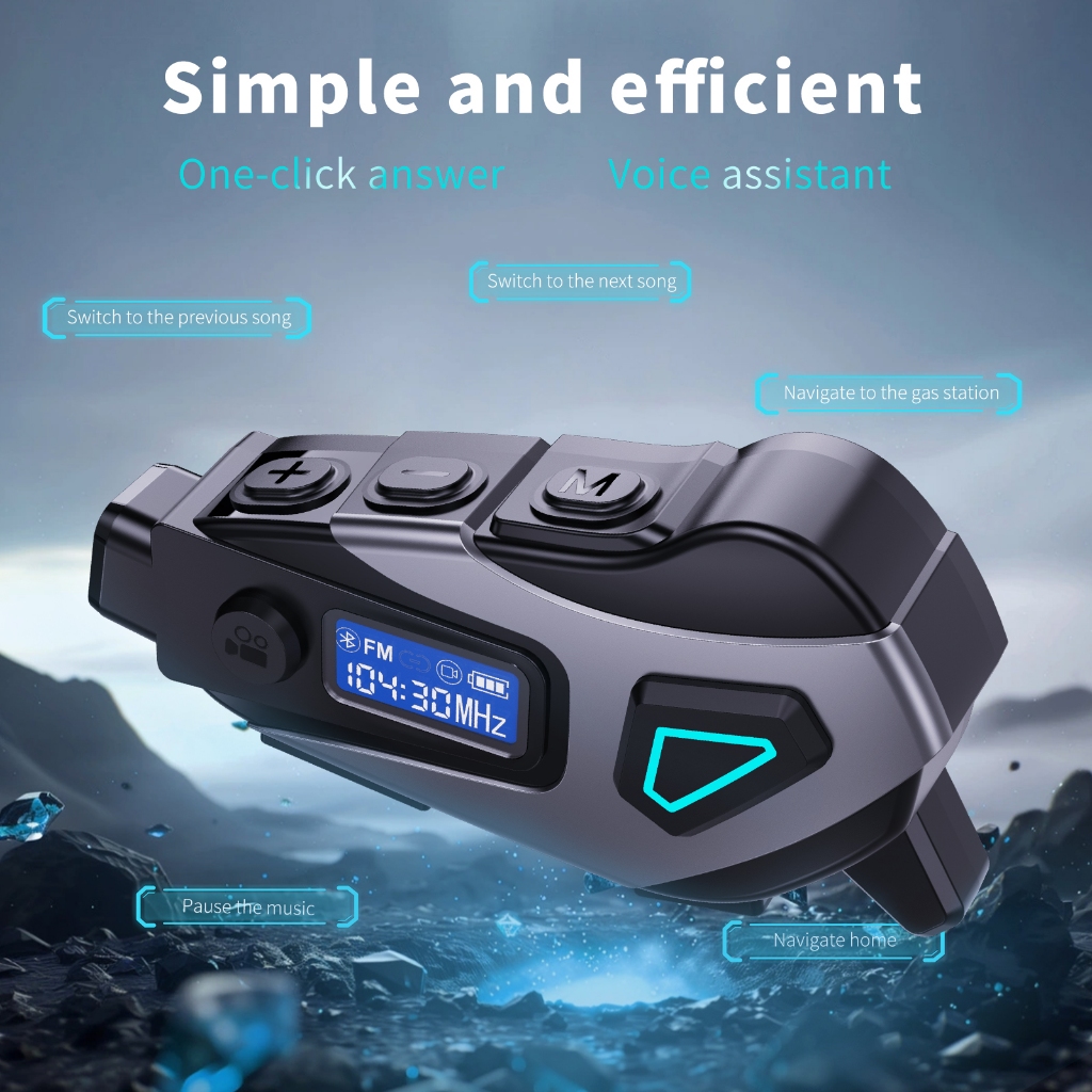 Motorcycle helmet Bluetooth earphones walkie talkie high-definition ...