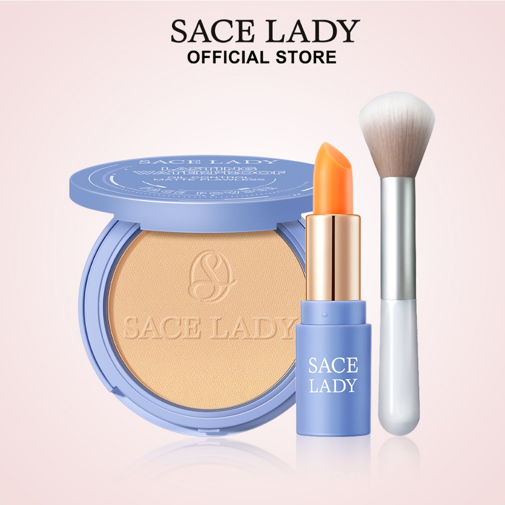 SACE LADY Setting Powder Oil Control Matte Face Powder Waterproof Face ...