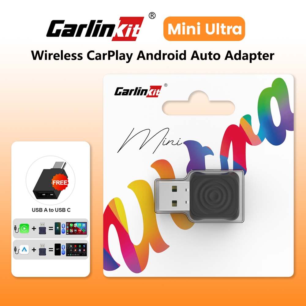 Carlinkit Mini Ultra Wireless CarPlay Android Auto Adapter 5.0 Wireless ...