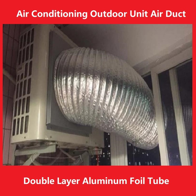 Double Layer Aluminum Foil Duct For Air Conditioning Outlet Air Duct ...