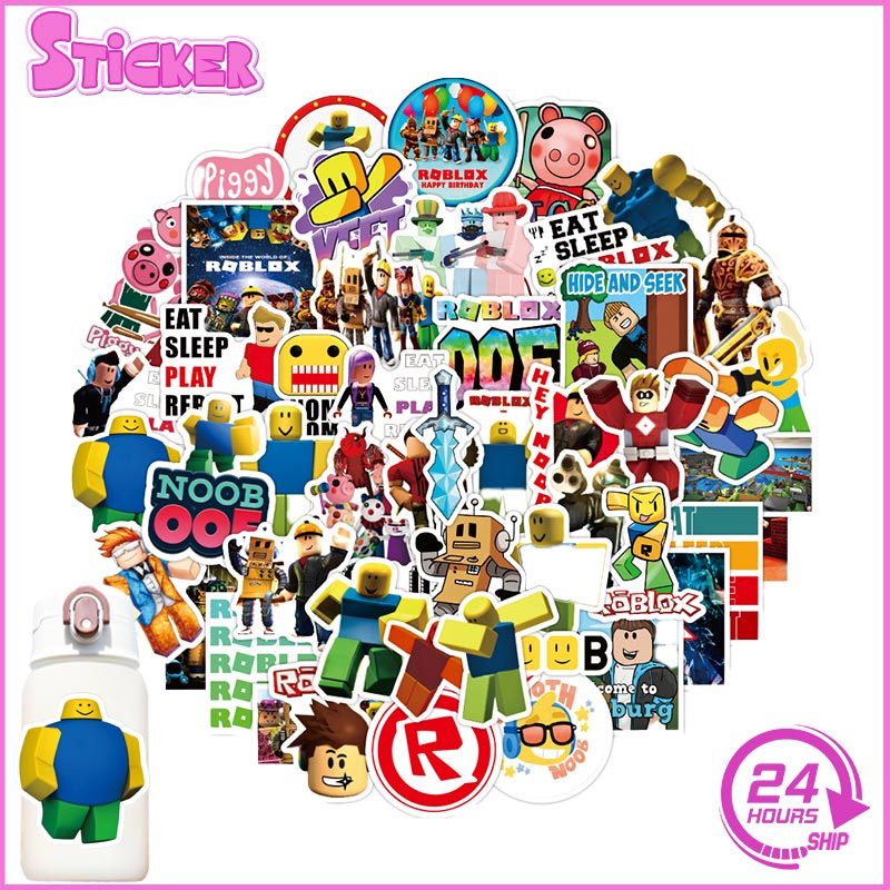 50Pcs Funny Roblox Series A VR Games DynaBlocks Stickers DIY Phone ...