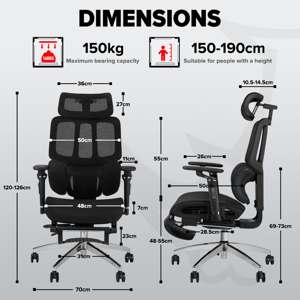 Hbada E3 Air Sedia Ufficio e Scrivania Ergonoica, con Supporto Lobare
