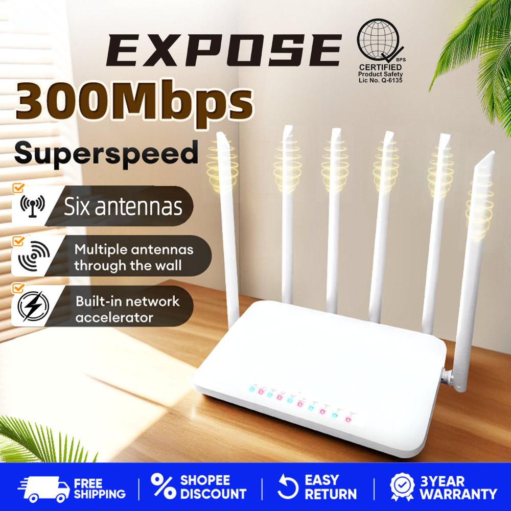 EXPOSE WiFi Router Dual band Router Wi-Fi 6 5400Mbps+ Wireless Access ...