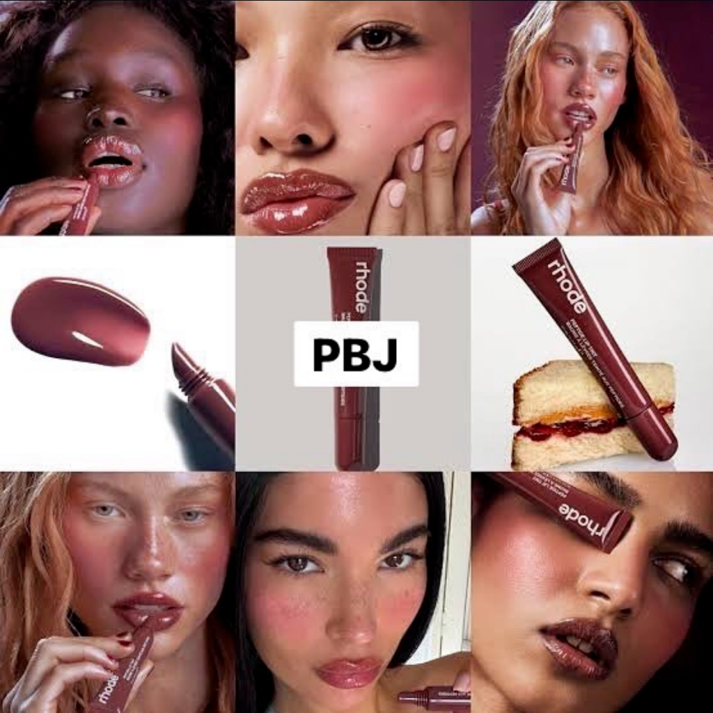Rhode Peptide Lip Tint PBJ + Rhode Pocket Blush Plum / Date Cake