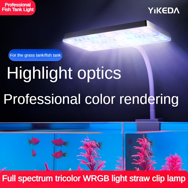 YIKEDA Full Spectrum WRGB Fish Tank Light, High CRI 90+ Adjustable ...