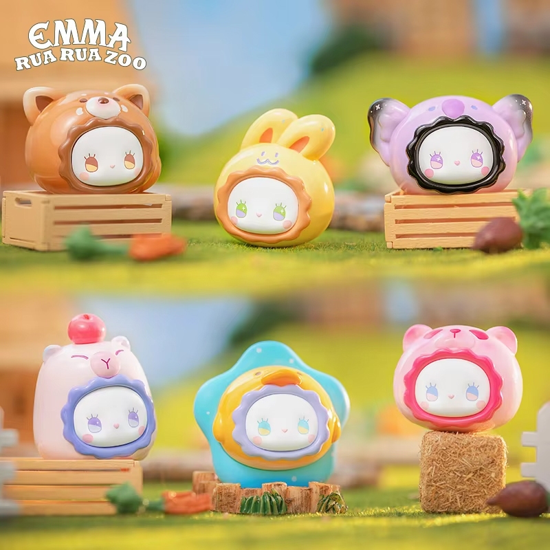 Emma Secret Forest Rua Rua Zoo Series Animal Figure Mini Bean Desktop ...