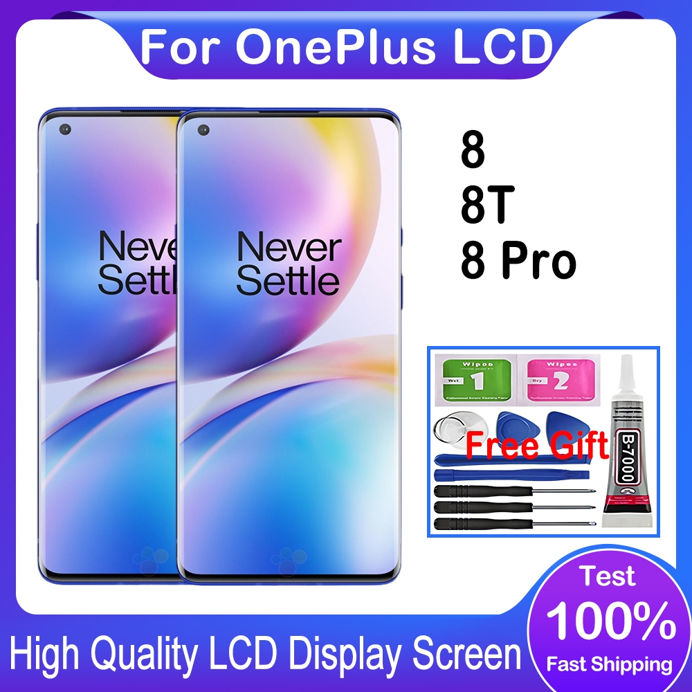 For AMOLED Oneplus 8 8T 8 Pro LCD Display Touch Screen Replacement ...