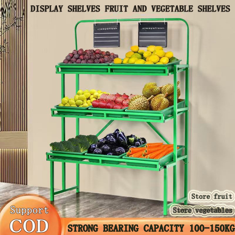 Fruit shelf display rack vegetable shelf supermarket fruit and ...