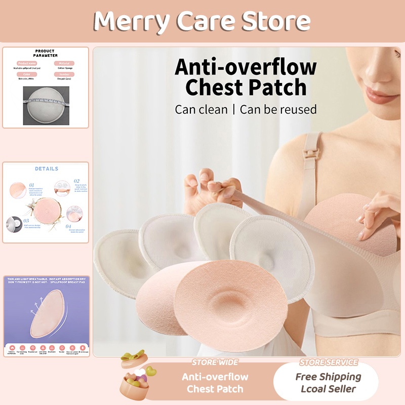 Washable Nursing Pads Anti Overflow Breast Pads Reusable Absorbent ...
